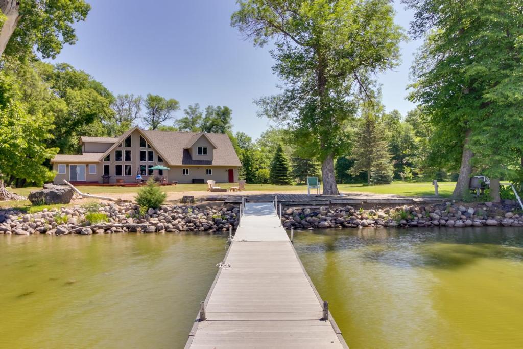 Lakefront Sunburg Vacation Rental with Boat Dock!